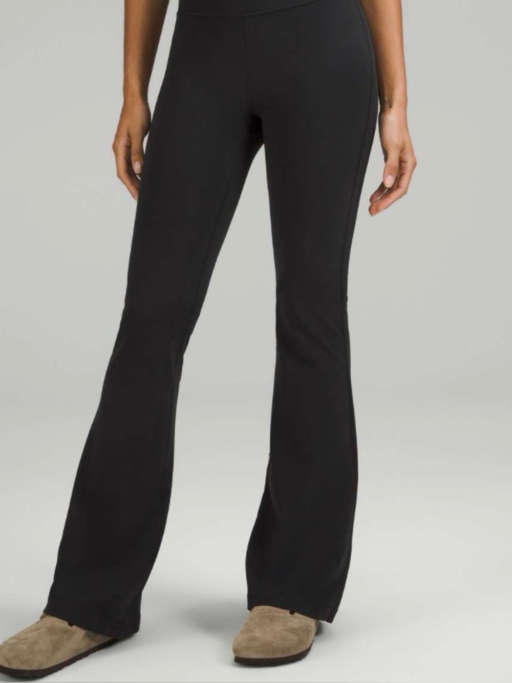 Lululemon Groove Super High Rise Flared Pant Nulu Black Size 2 Yoga Leggings - Picture 3 of 10